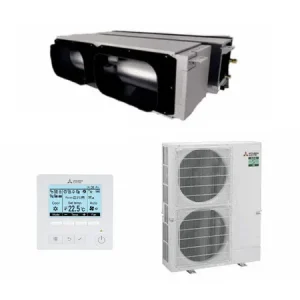 Mitsubishi Electric 16kW Inverter Ducted Air Conditioner PEA-M160HAA.TH /PUZ-ZM160VKA-A.TH, R32 with PAR-41MAAM wired controller SINGLE PHASE